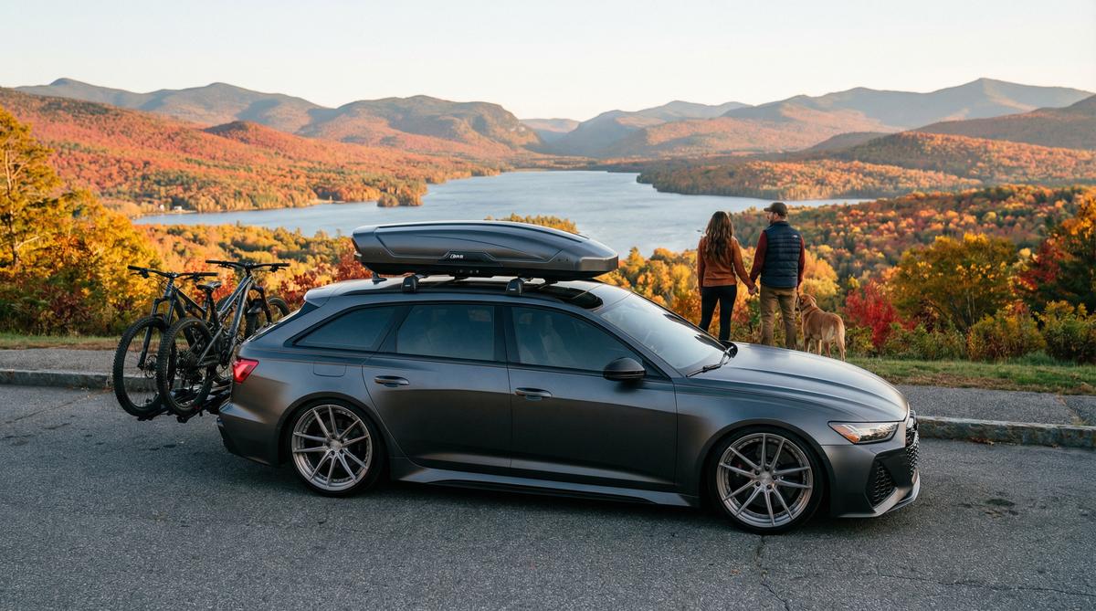 户外露出旅行车视频